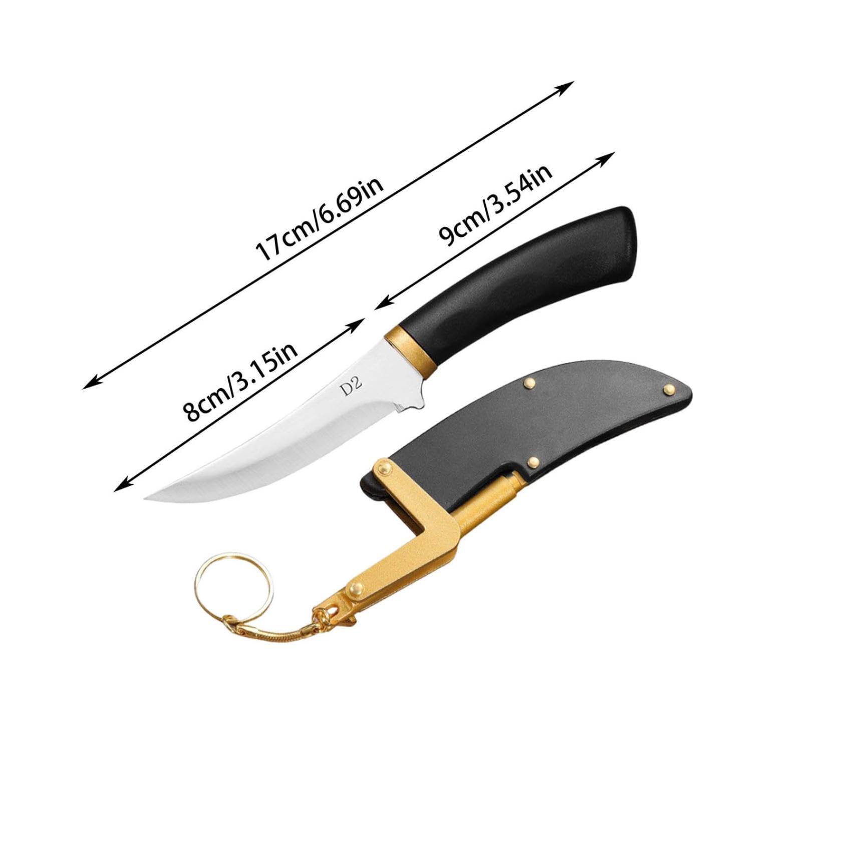 Multipurpose Outdoor Portable Fruit Knife with Sheath - Stainless Steel Camping, BBQ & Kitchen Utility Knife for Hiking, Picnics & Home Use