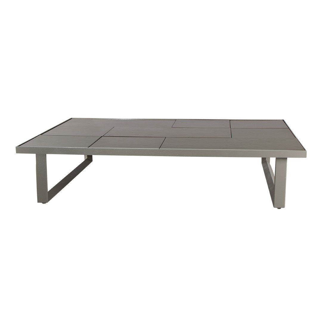 Premium Glaze Outdoor Coffee Table - Durable Rectangular Patio Furniture for Garden, Poolside & Backyard Relaxation
