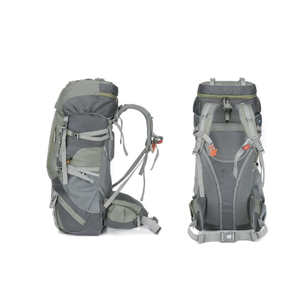 60L Lightweight Hiking Backpack - Waterproof Travel Daypack with Rain Cover for Outdoor Adventures, Camping & Trekking | Color: Blue