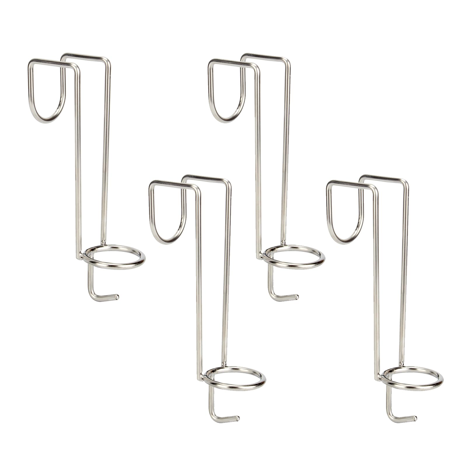 4 Pack Horse Water Bucket Hooks - Portable & Removable Bucket Hangers for Equestrian, Livestock Stalls, Barns & Farmhouses - Ideal for Feeding, Watering & Stable Organization (Black)