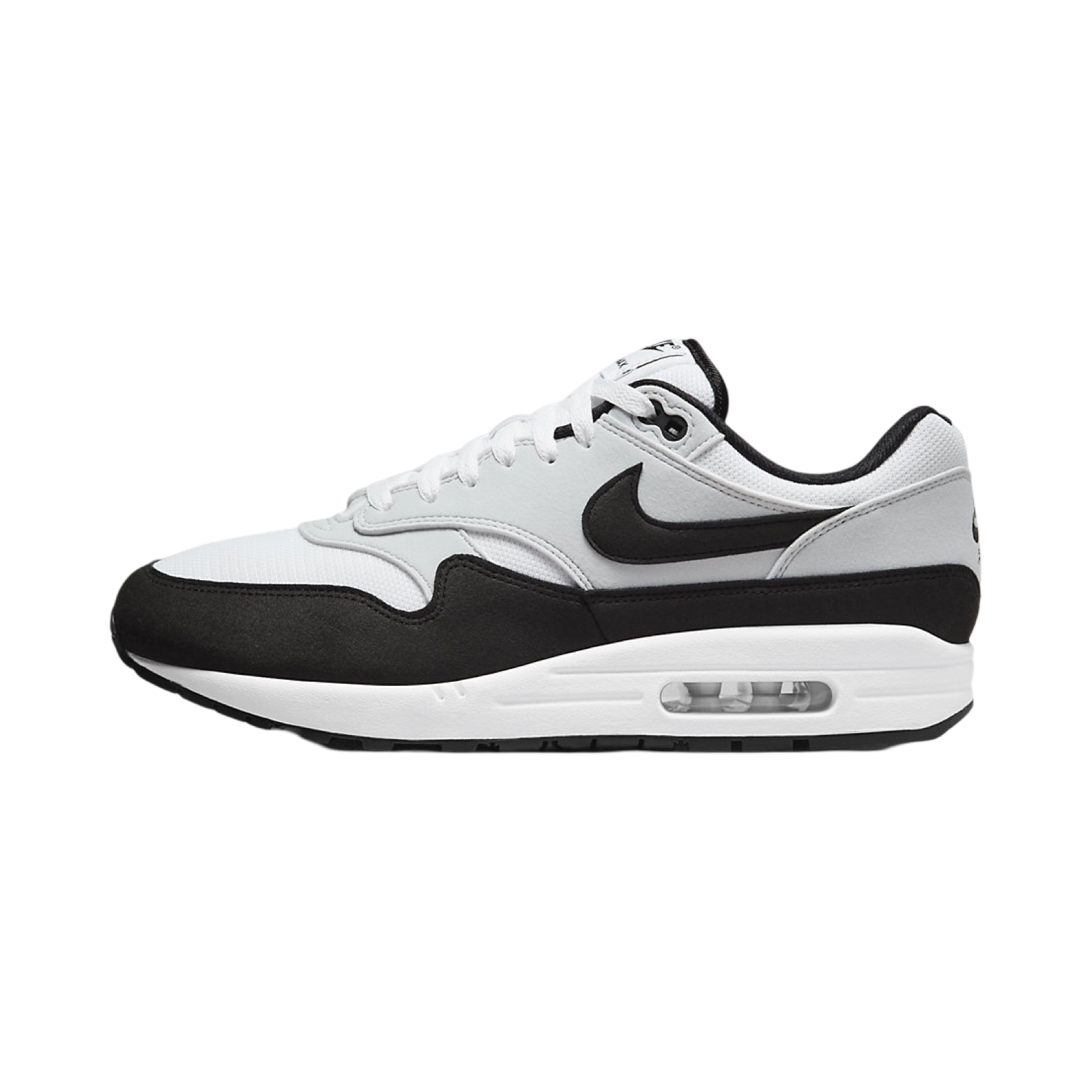 Nike Air Max 1 White Black Running Shoes for Men - Lightweight Comfortable Athletic Sneakers for Jogging, Gym Workouts & Casual Wear