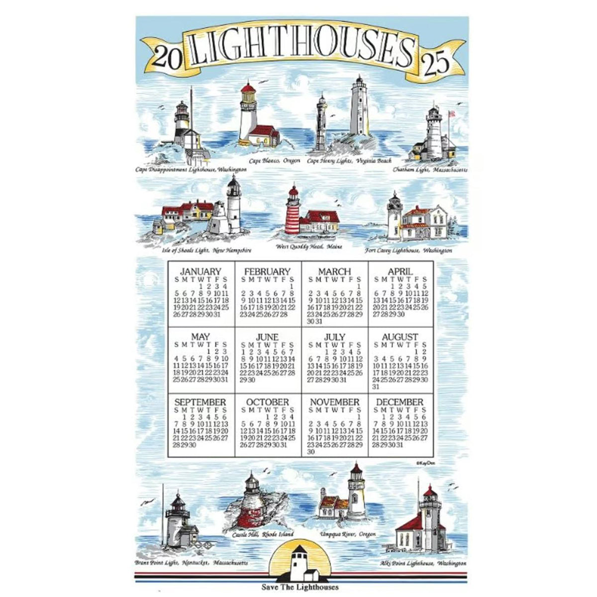 2025 Calendar Towels - Premium Cotton Bath & Kitchen Towels with Yearly Planner - Perfect for Home, Office, and Gifts