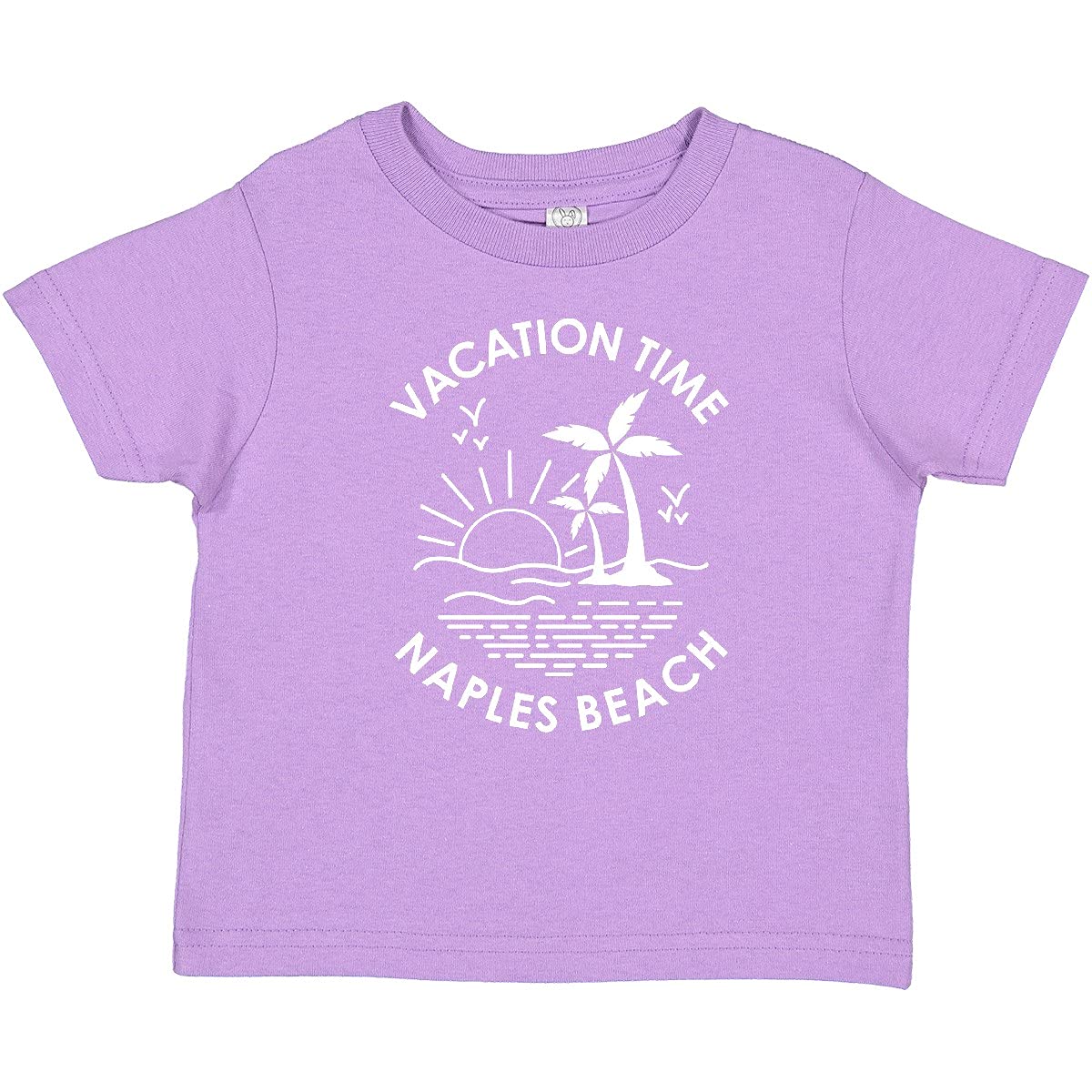 Vacation Time in Naples Beach Baby T-Shirt - Cute Graphic Tee for Toddlers & Infants - Soft Cotton Comfort - Perfect for Beach Trips, Family Photos & Summer Outfits