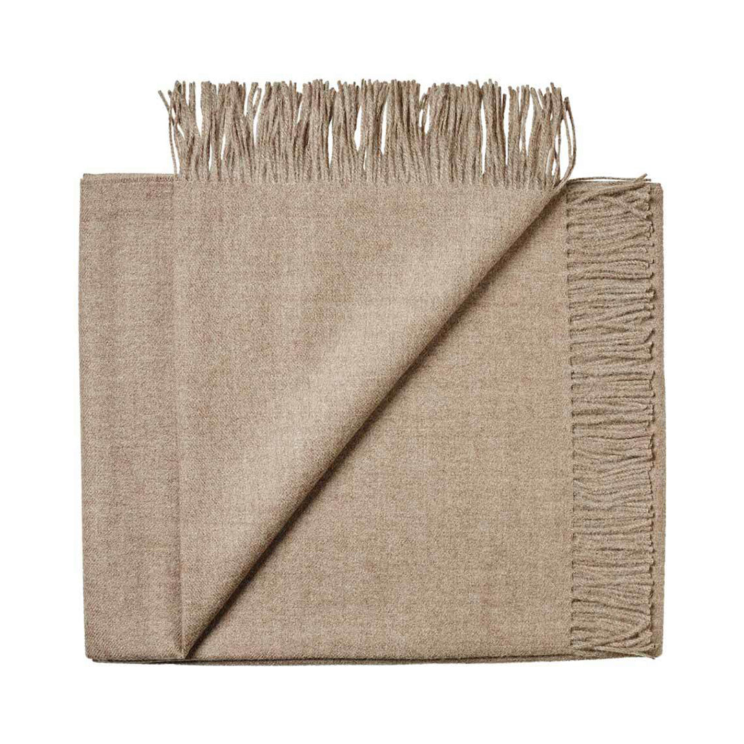 Soft Paris Baby Alpaca Throw Blanket in Latte Color - Cozy & Luxurious Home Decor for Sofa, Bed, or Nursery
