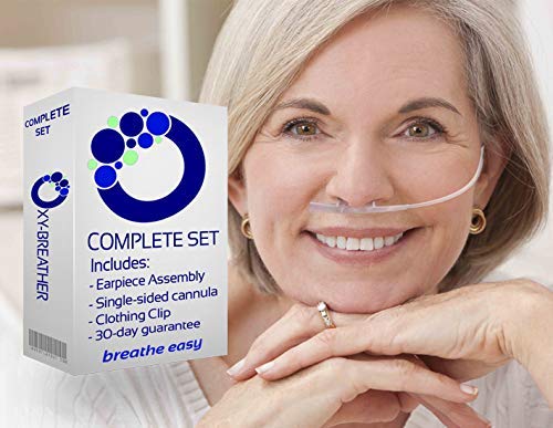 Oxy-Breather Starter Set (4 Feet) - Single Sided Comfortable Oxygen Cannula for Home & Travel Use - Lightweight Nasal Oxygen Tube for COPD, Sleep Apnea & Respiratory Therapy