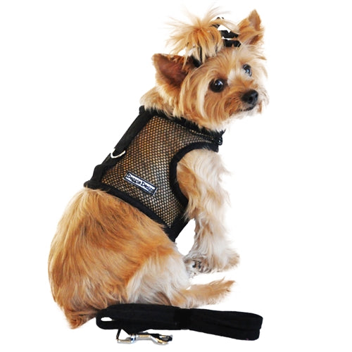 Best Cool Mesh Dog Harness - Breathable & Adjustable Solid Black Pet Vest for Small Medium Large Dogs - Perfect for Walking, Running & Outdoor Adventures