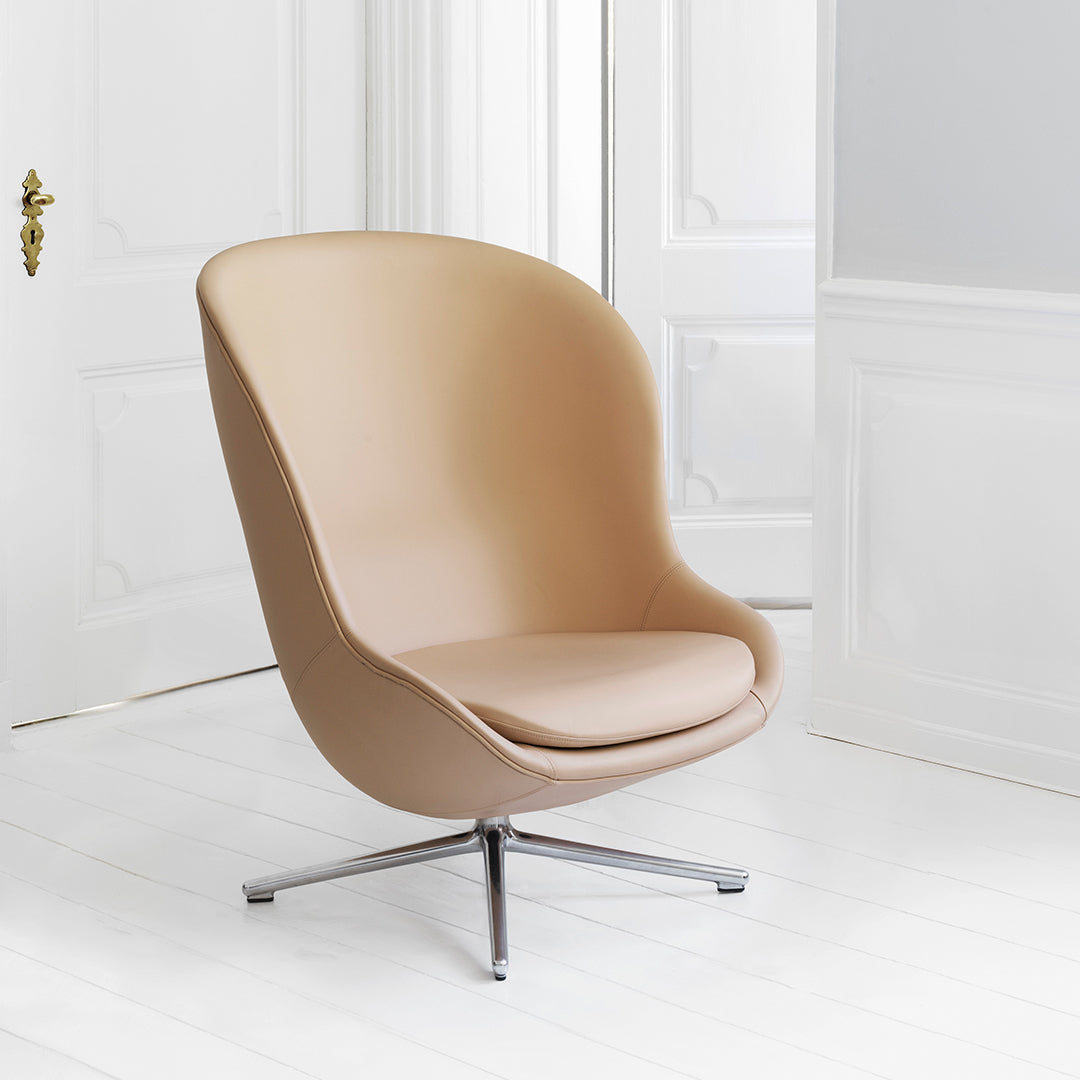 Premium Hyg Lounge Chair with 360° Swivel Base - Modern Accent Chair for Living Room, Bedroom or Office - Ergonomic Comfort for Relaxing & Reading