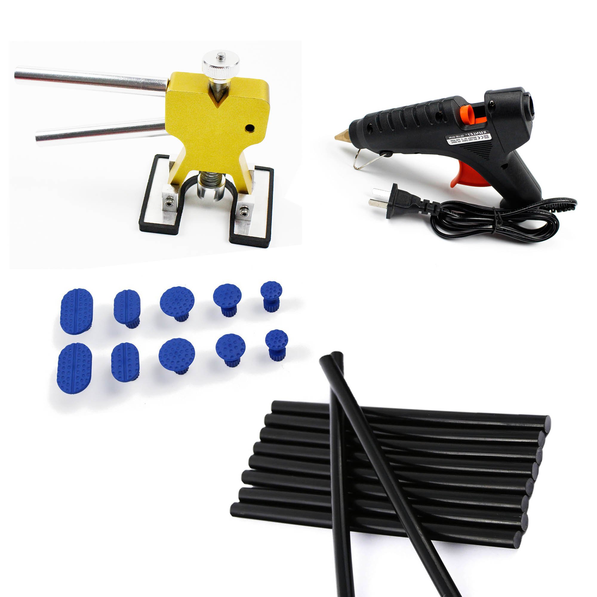 Paintless Dent Repair Kit - Professional Glue Puller Tool for Hail Damage & Dent Removal (FR-GS-2) - Perfect for Auto Body Repair & DIY Car Dent Fixing
