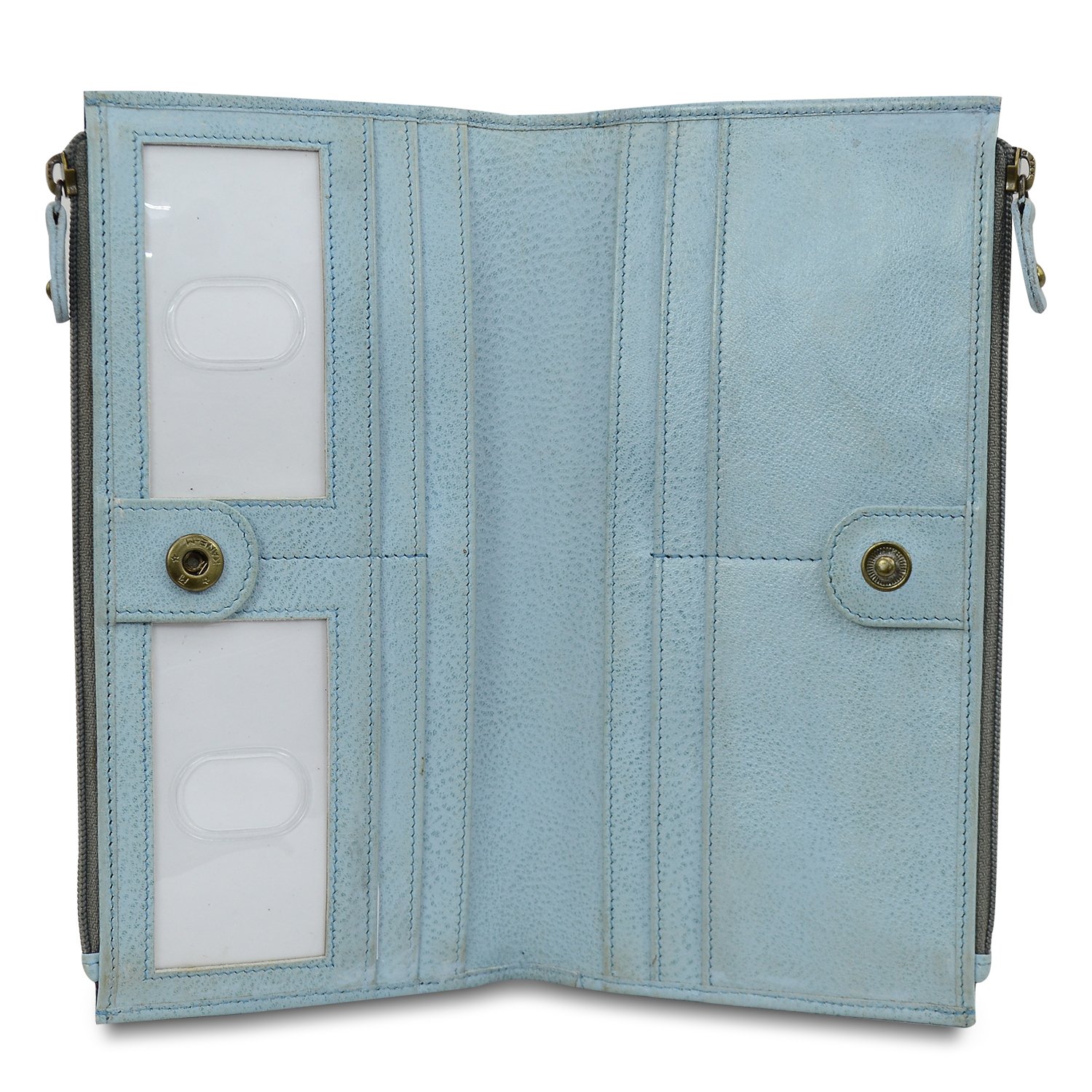 Anuschka Women's Hand-Painted Genuine Leather RFID Blocking Accordion Flap Wallet - Stylish & Secure Credit Card Holder for Everyday Use, Travel & Gift Giving