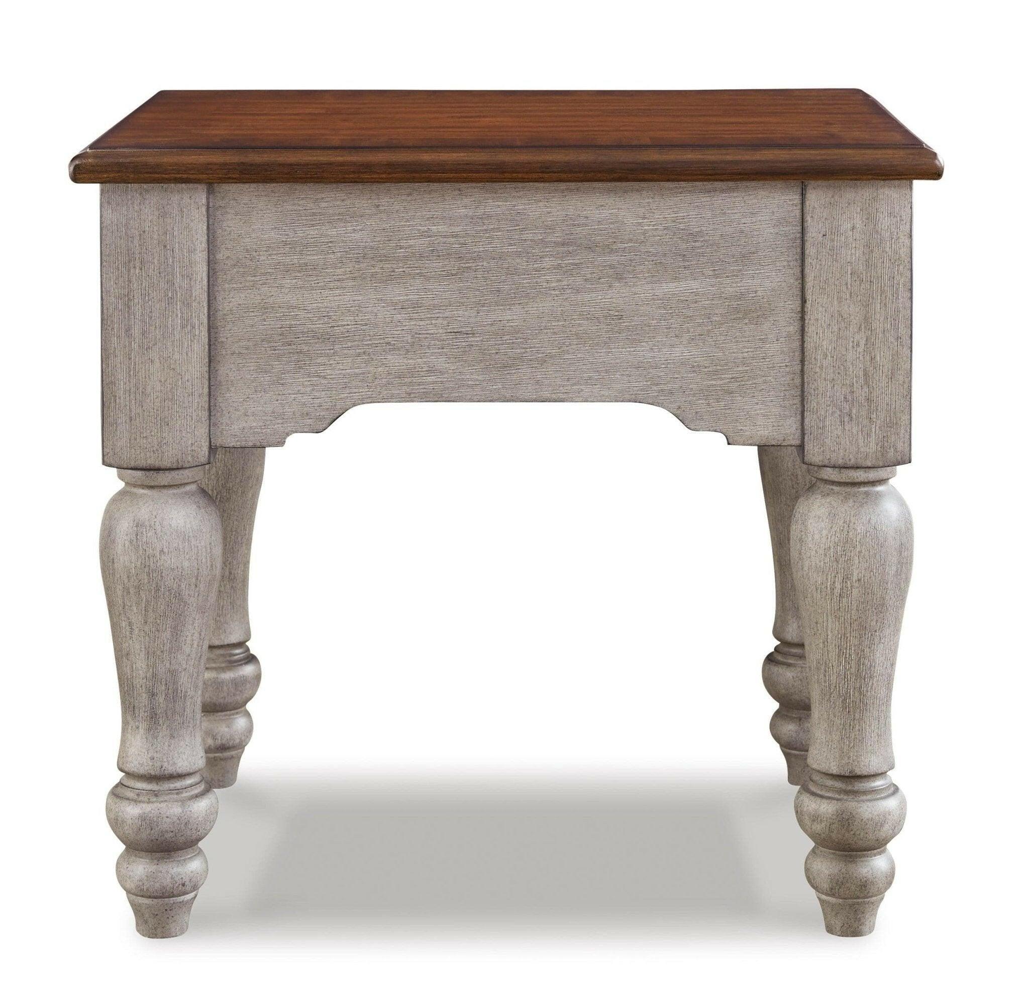 Lodenbay End Table T741 - Modern Side Table with Sturdy Metal Frame for Living Room, Bedroom, or Office - Perfect for Holding Lamps, Books, and Decor