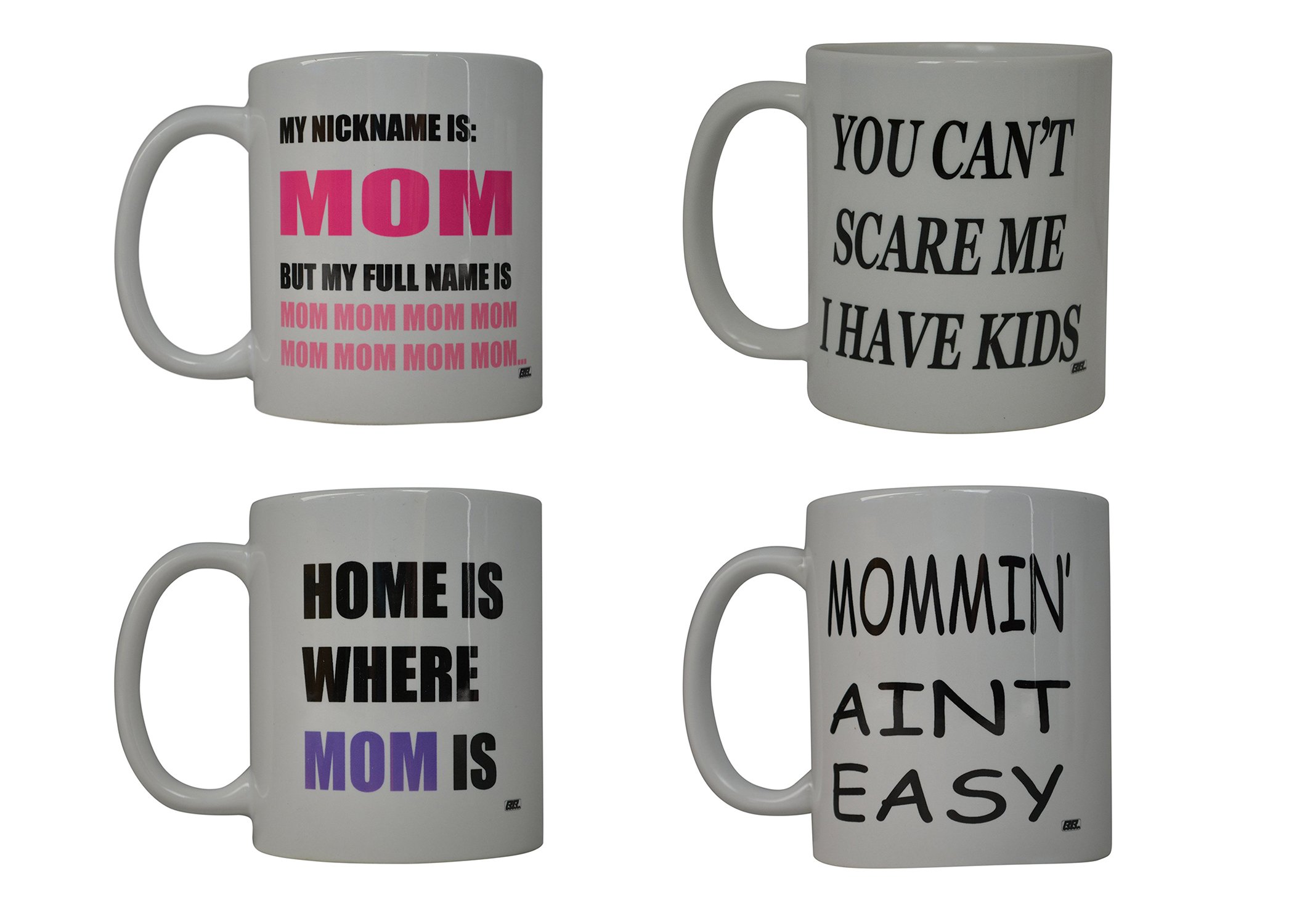 Rogue River Tactical Funny Mom Coffee Mug Gift Set - Best Mother's Day Present for Wife & Parents - Novelty Tea Cup with Humorous Design - Perfect for Home, Office & Special Occasions