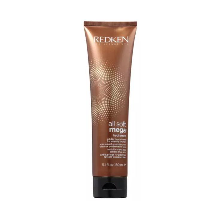 Redken All Soft Mega Hydramelt Leave-In Conditioner - Daily Nourishment for Dry Hair (150ml) - Hydrating Treatment for Frizz Control & Shine - Perfect for Damaged, Brittle Hair at Home or Salon Use