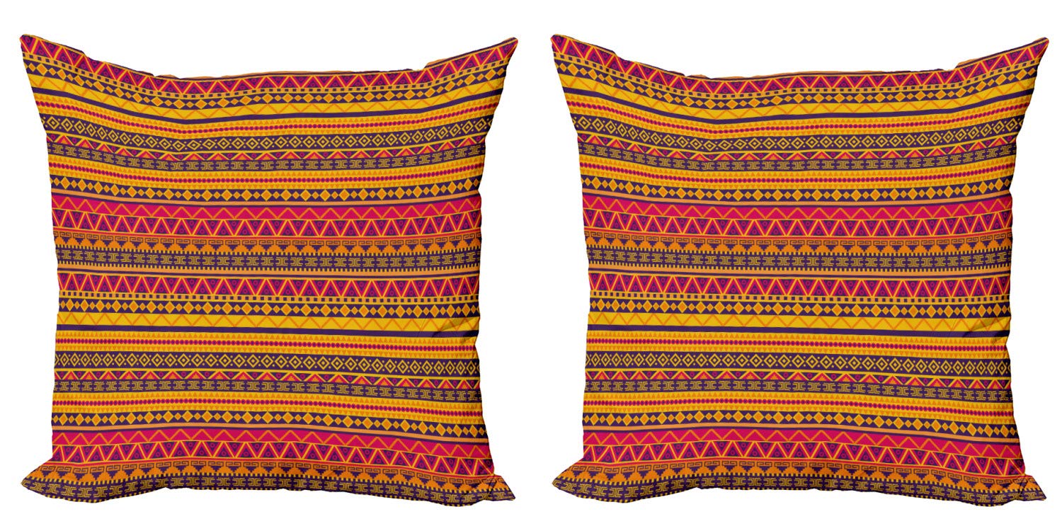 Ambesonne Tribal Decorative Throw Pillow Covers Pack of 2 - 20