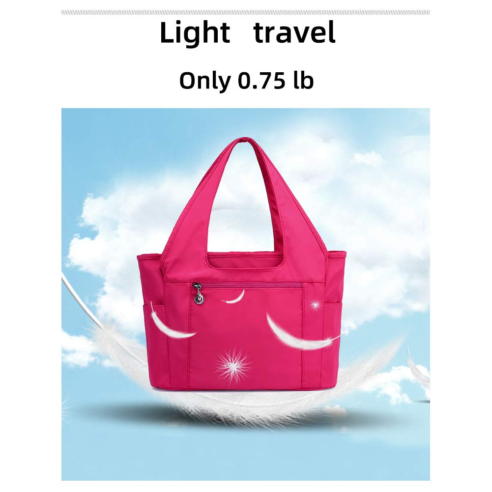 MINTEGRA Women's Large Waterproof Nylon Tote Shoulder Bag - Stylish Work & Clinical Handbag for Professionals, Travel, and Everyday Use