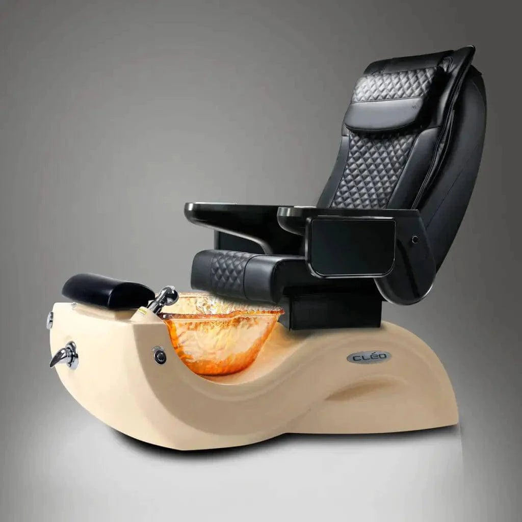 J&A Cleo G5 Professional Pedicure Spa Chair for Nail Salons & Spas - Ergonomic Massage Footrest, Adjustable Height, Comfortable Salon Chair for Pedicures & Manicures