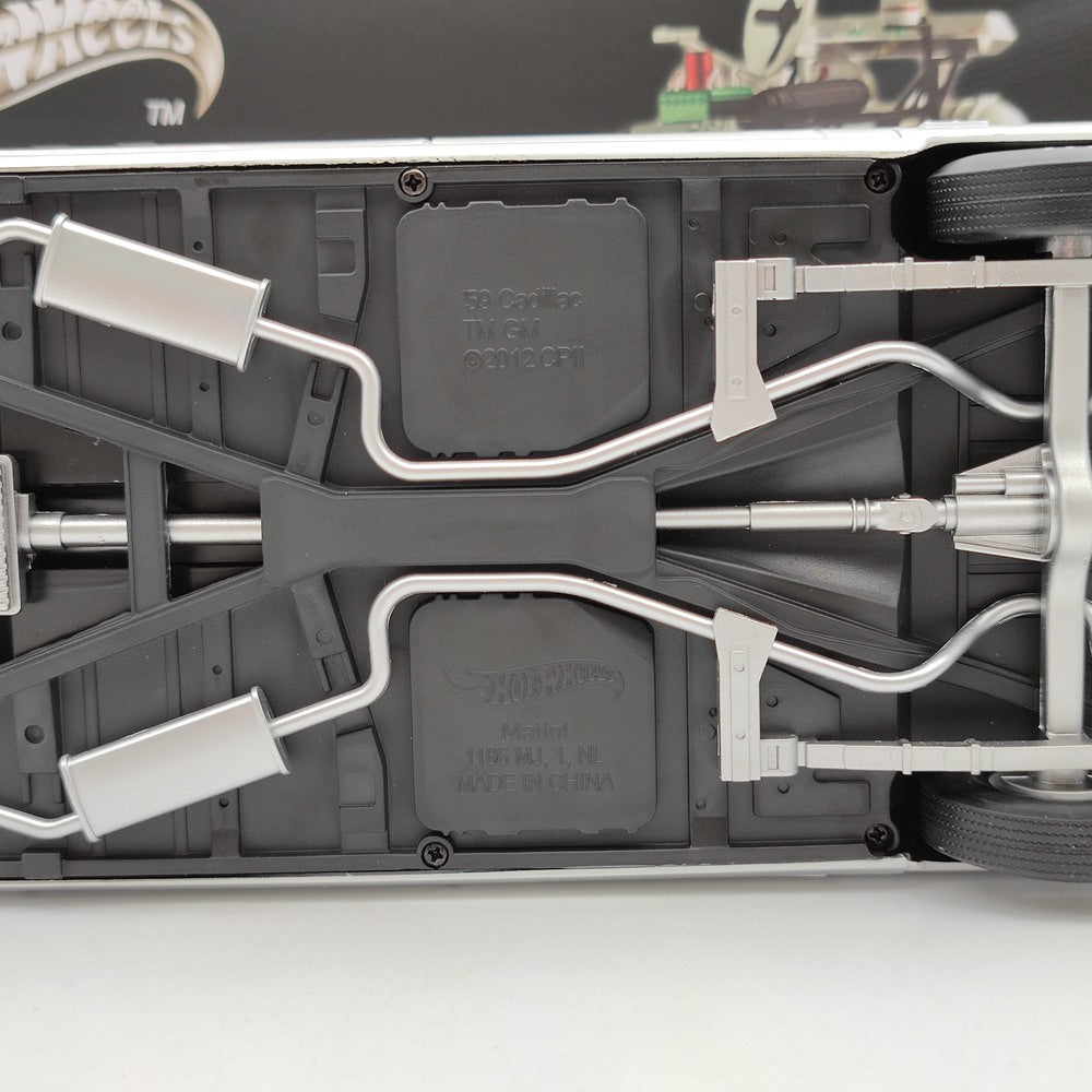 Hot Wheels 1/18 Scale Cadillac Ghostbusters II ECTO-1A Elite X5470 Diecast Model Car - Limited Edition Collectible Toy for Adults & Kids - Perfect for Movie Fans, Gift Giving & Display