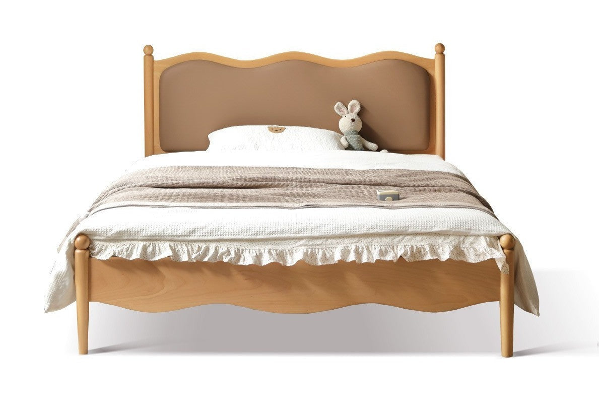 Solid Oak & Beech Wood Children's Bed - Princess Style for Girls & Classic Design for Boys | Durable Kids Bedroom Furniture for Playtime & Sweet Dreams