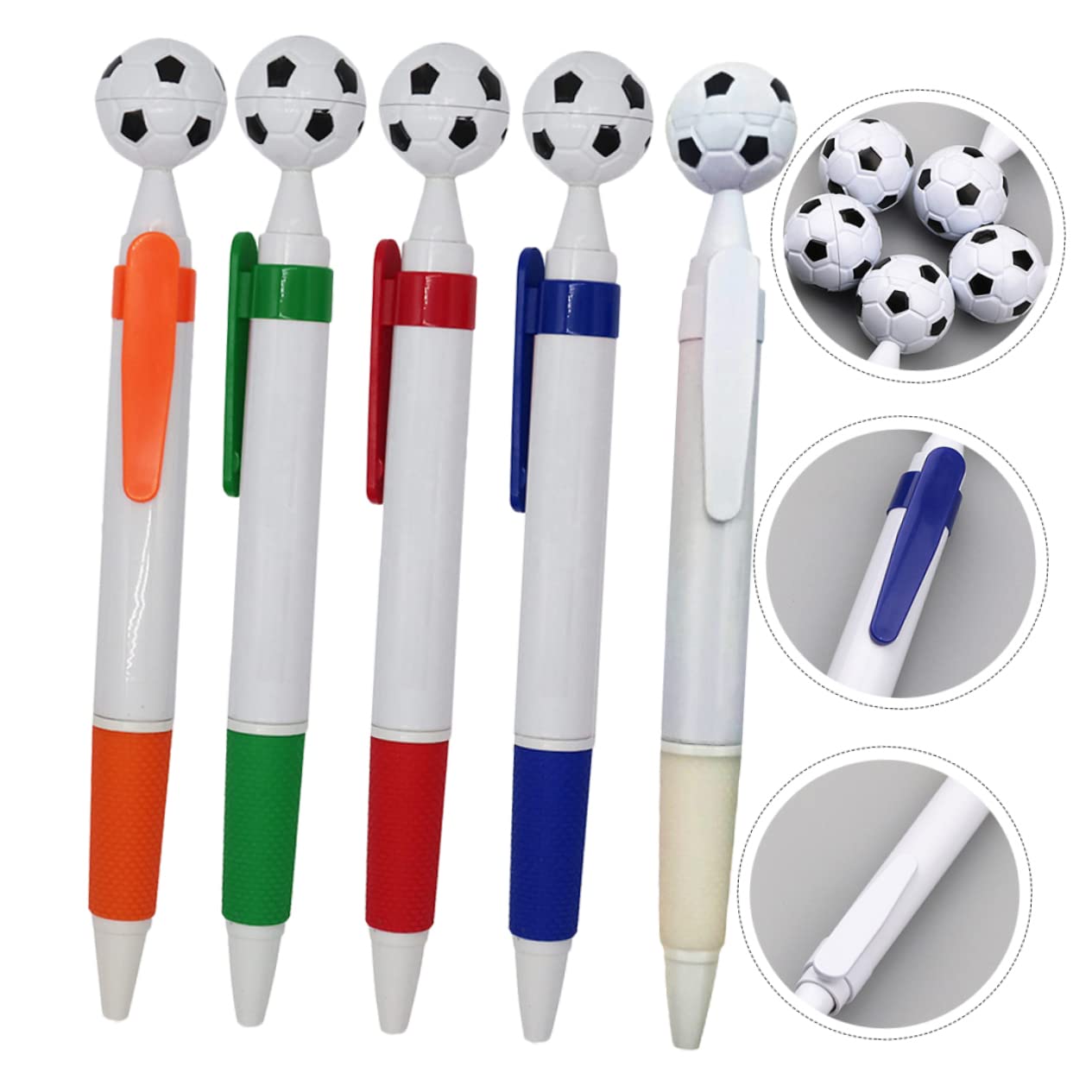 DIYEAH 30-Pack Soccer Ballpoint Pens - Bulk Football Themed Office Pens for Coworkers, Teachers & Students - Great for Gifts, School Supplies & Office Use