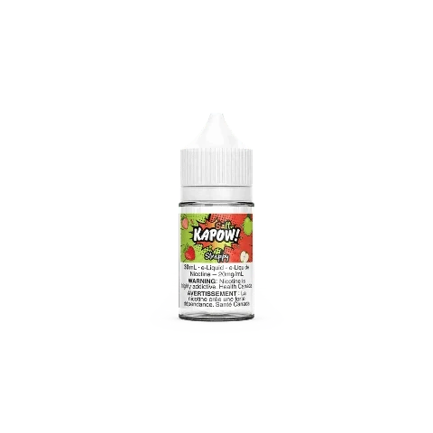 Strappy Nic Salts - Kapow Salt E Liquid 30mL | Premium Vape Juice for Smooth Nicotine Satisfaction | Perfect for Pod Systems & Disposable Vapes