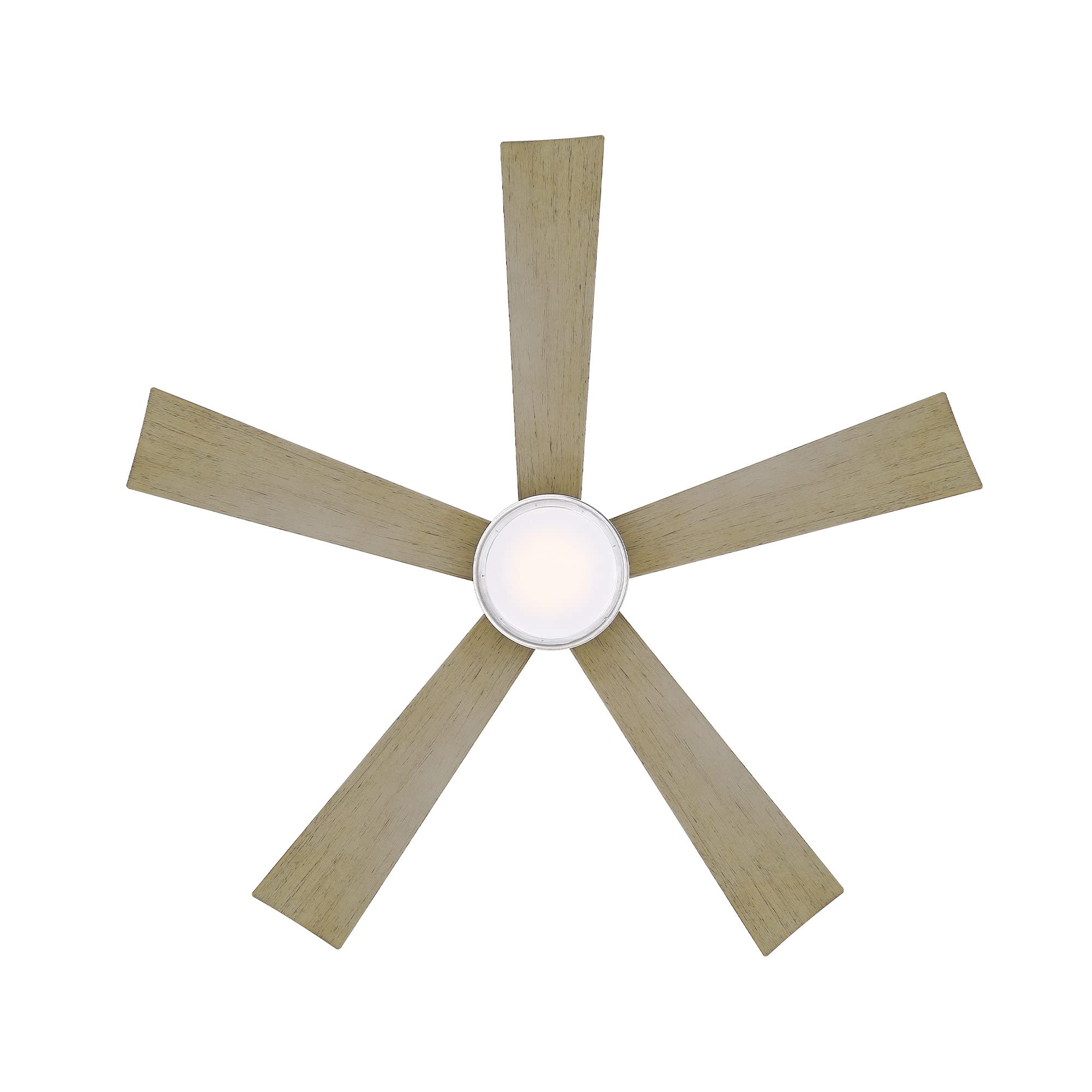 Wynd Smart 52-Inch Ceiling Fan with LED Light Kit, Remote Control, and Alexa/Google Assistant Compatibility for Indoor and Outdoor Use in Living Rooms, Bedrooms, and Patios