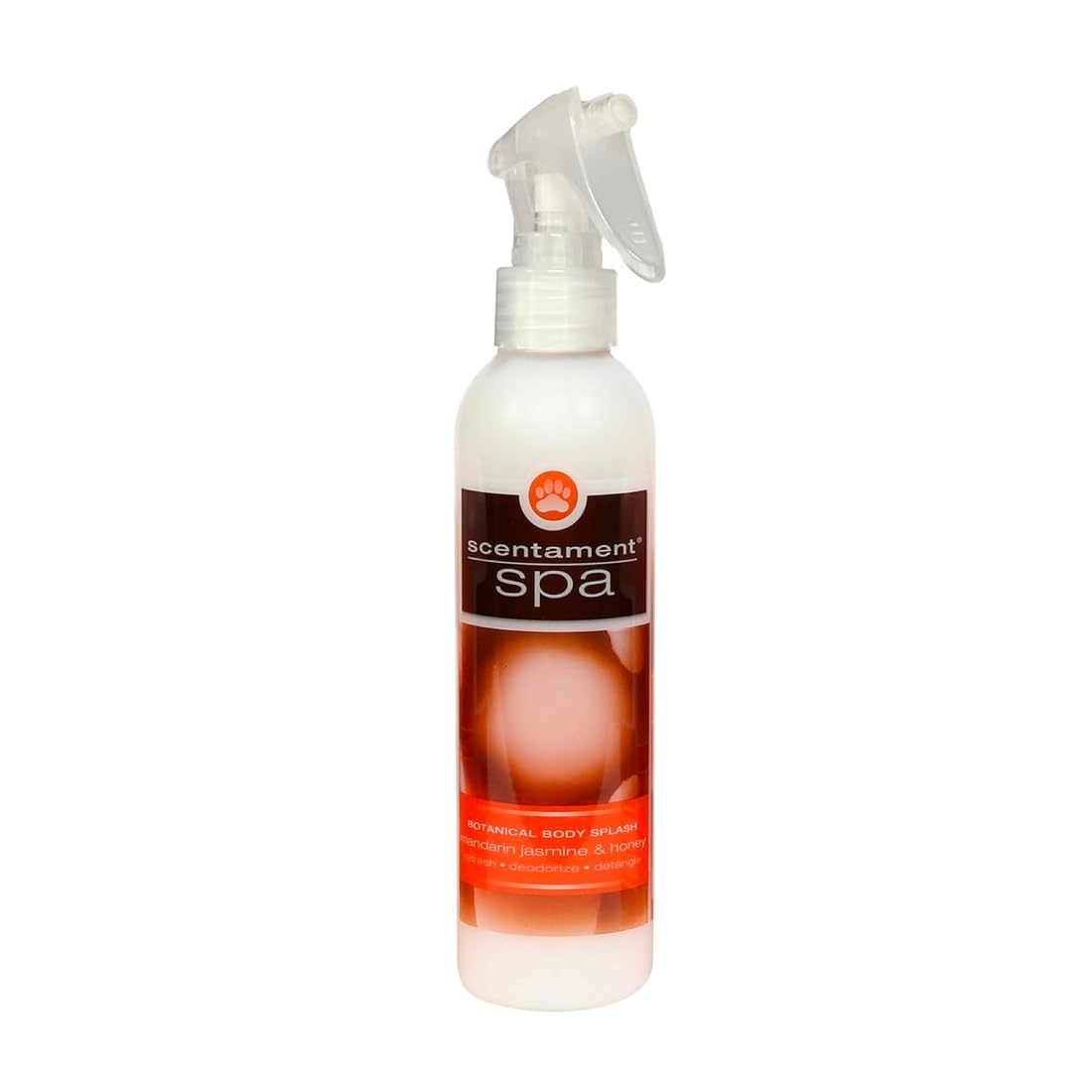 Best Shot Scentament Spa Botanical Body Splash & Detangler Spray for Pets - Mandarin Jasmine Honey Scented Cat & Dog Cologne (8 Oz) | Freshen & Detangle Fur for Daily Grooming & Spa Days