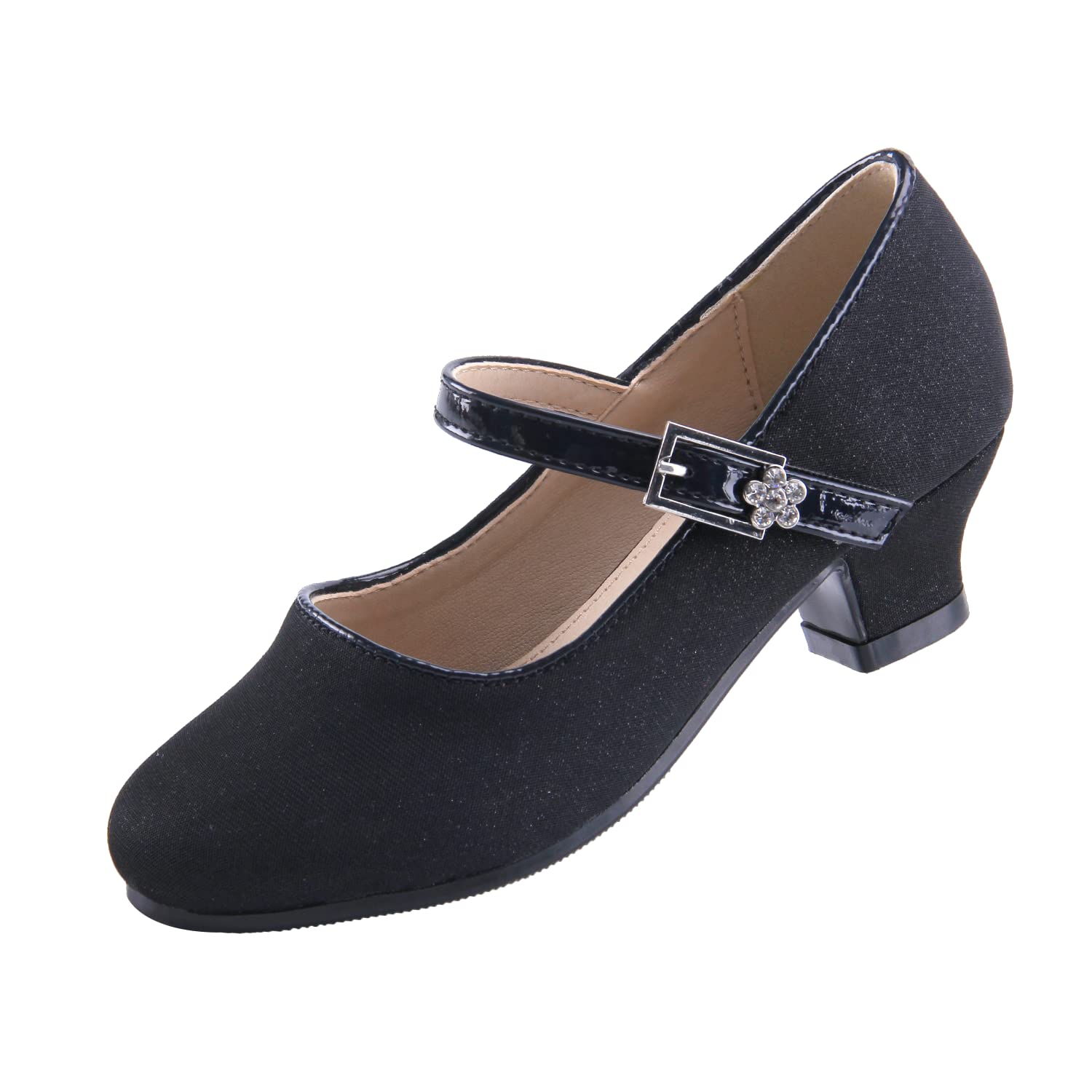 **Princess Mary Jane Shoes for Girls - Elegant High Heel Party Shoes | Flower Girl, Wedding, Communion & Special Occasion | Comfortable & Stylish Flat Shoes for Kids**    *(Perfect for weddings, birthday parties, formal events, and dress-up play!)*