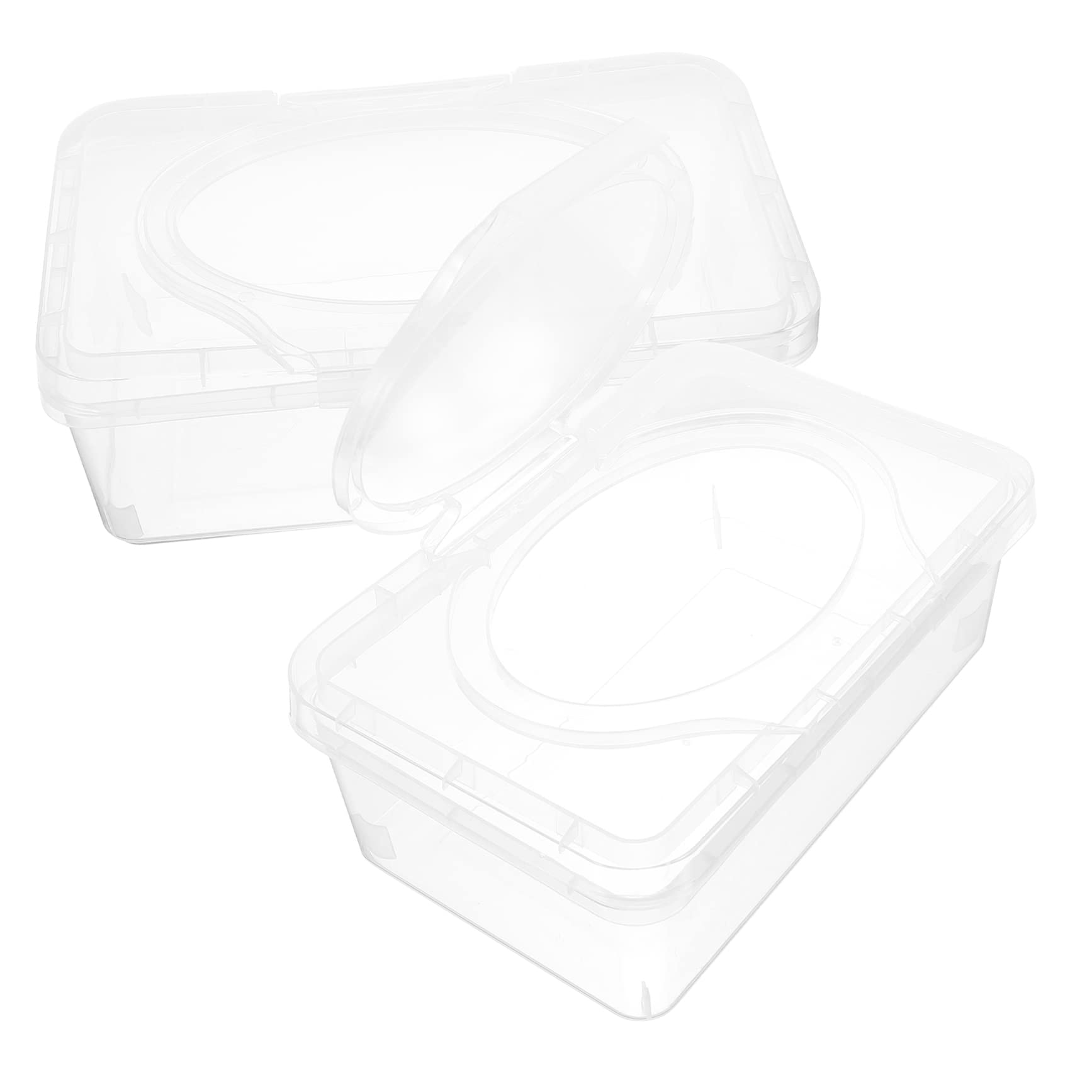 CULPRT Baby Wipe Holder 8-Pack - Transparent PP Wipe Dispenser Box for Nursery & Home (19.5x12.5x7.5cm) - Perfect for Diaper Changing Stations, Baby Care Essentials & Organized Nursery Decor