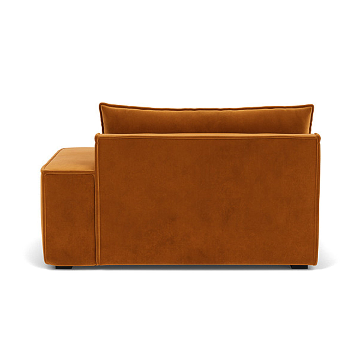 Daphne Velvet 1 Seater Right Arm Modular Sofa - Modern Living Room Furniture for Small Spaces, Apartments & Studios | Comfortable Single Seater Couch with Adjustable Design