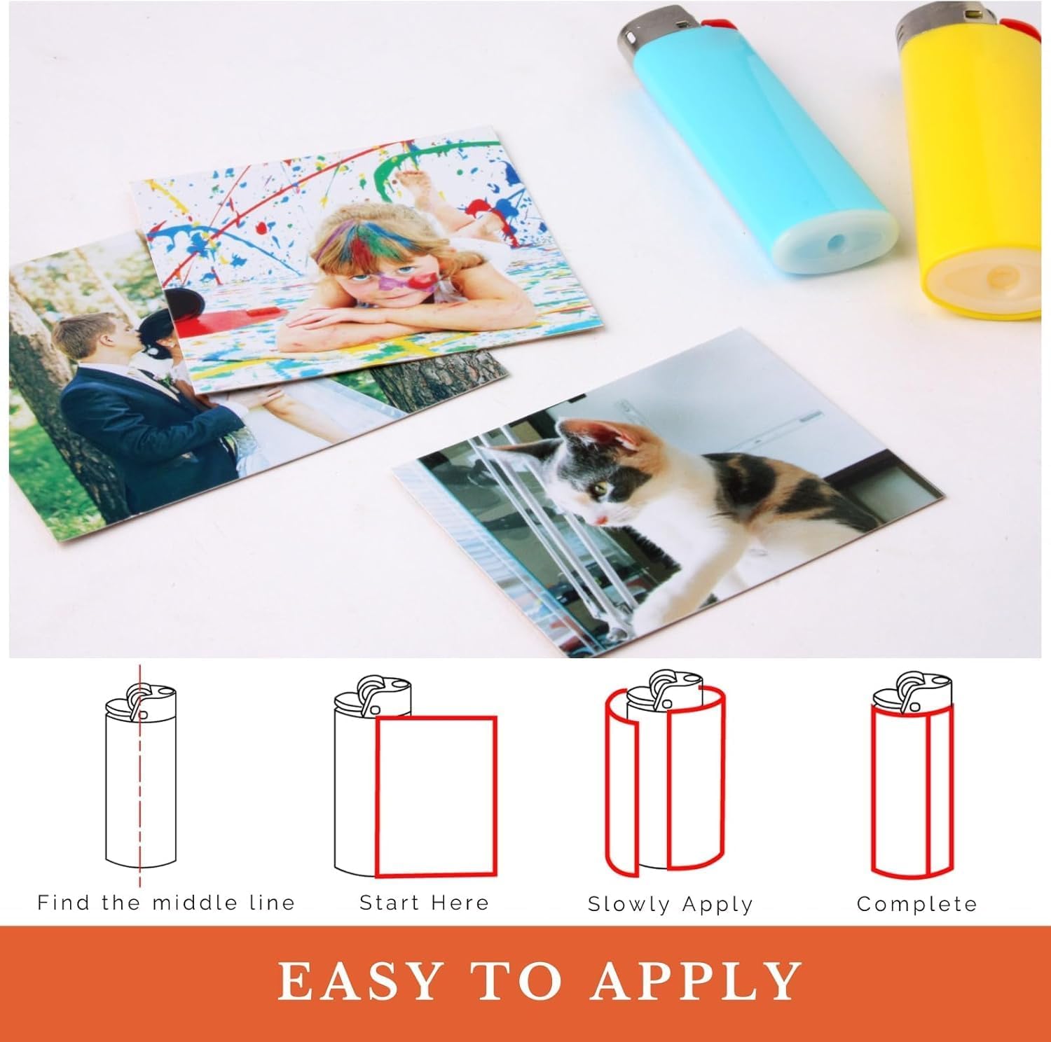 Custom Photo Lighter Stickers - Wedding & Corporate Gifts for Events