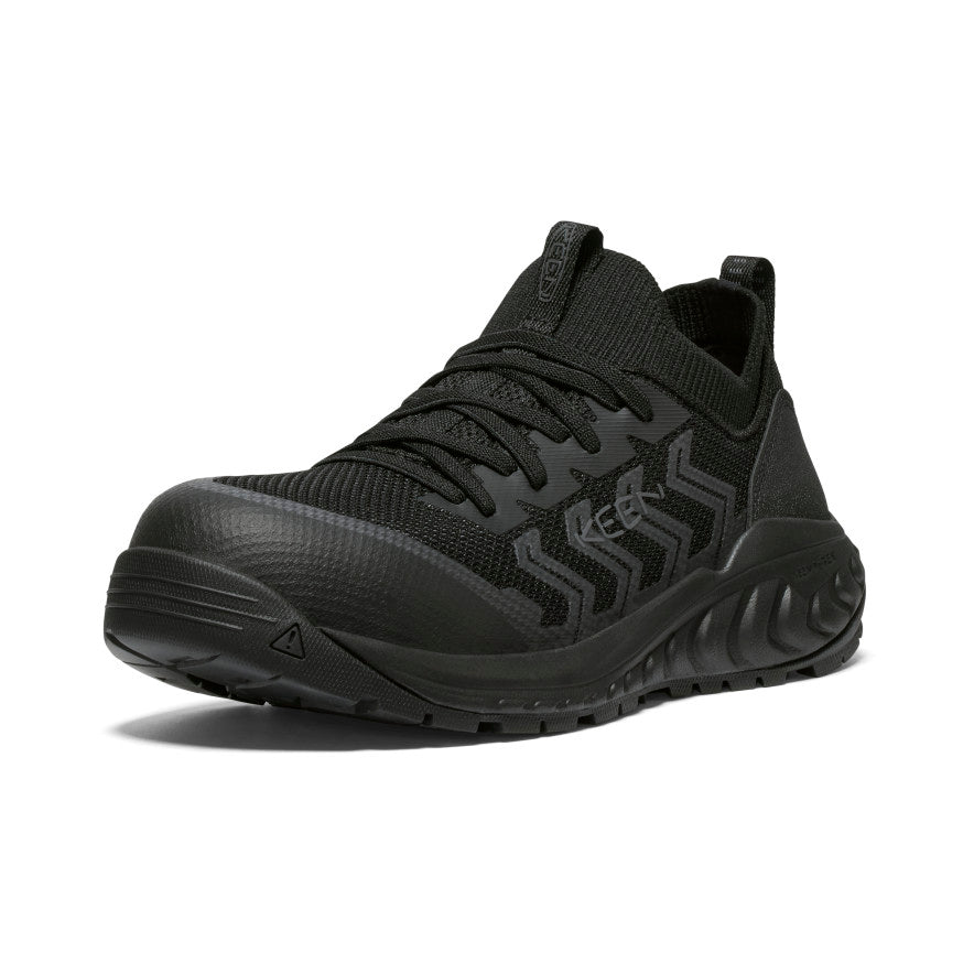Women's Arvada Shift Work Sneaker - Carbon Toe Safety Shoes | Black/Magnet | Slip Resistant & Comfortable for Nurses, Warehouse & Industrial Workers