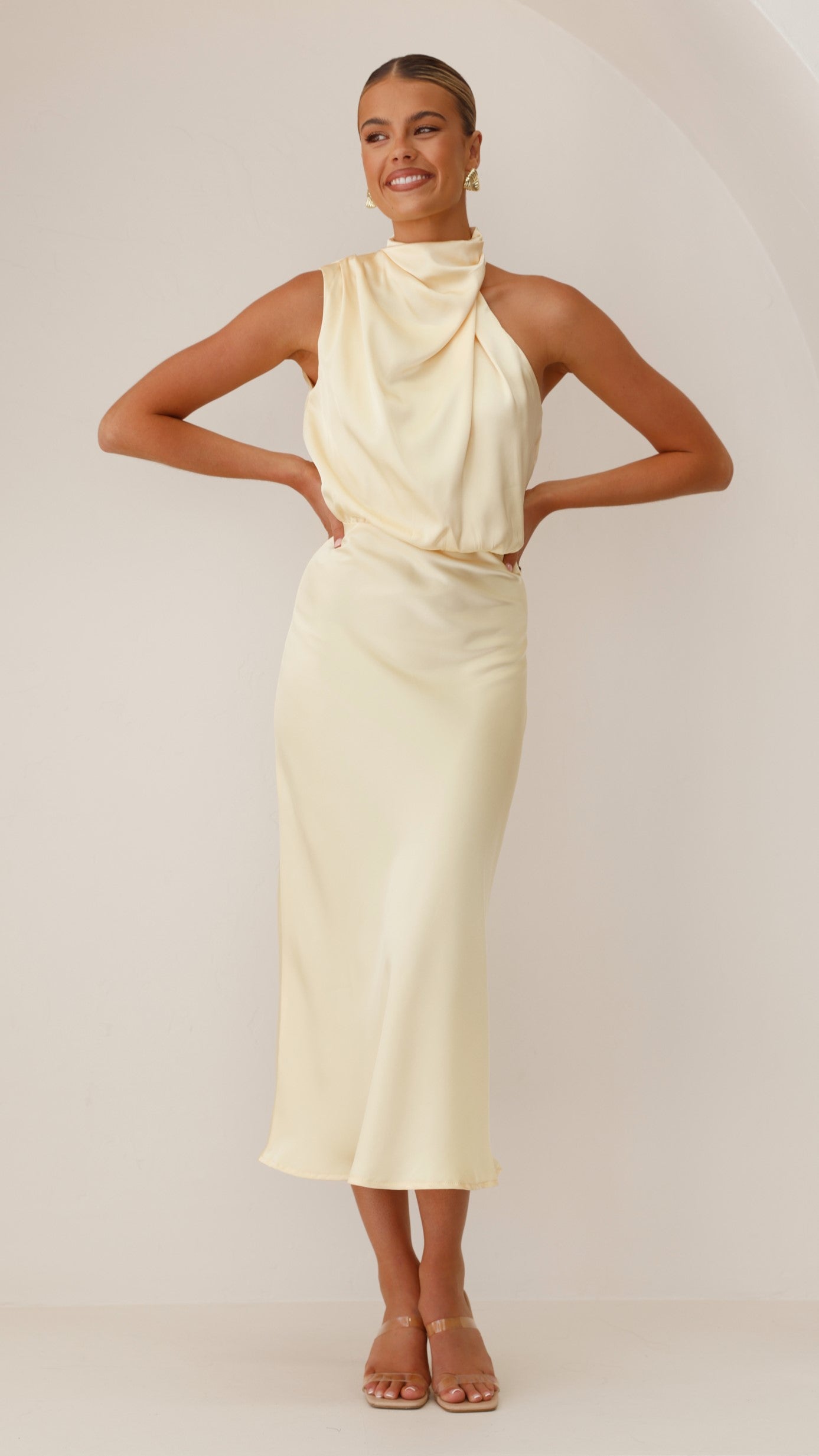 Elegant Esther Maxi Dress in Yellow - Perfect for Summer, Beach, and Casual Outings