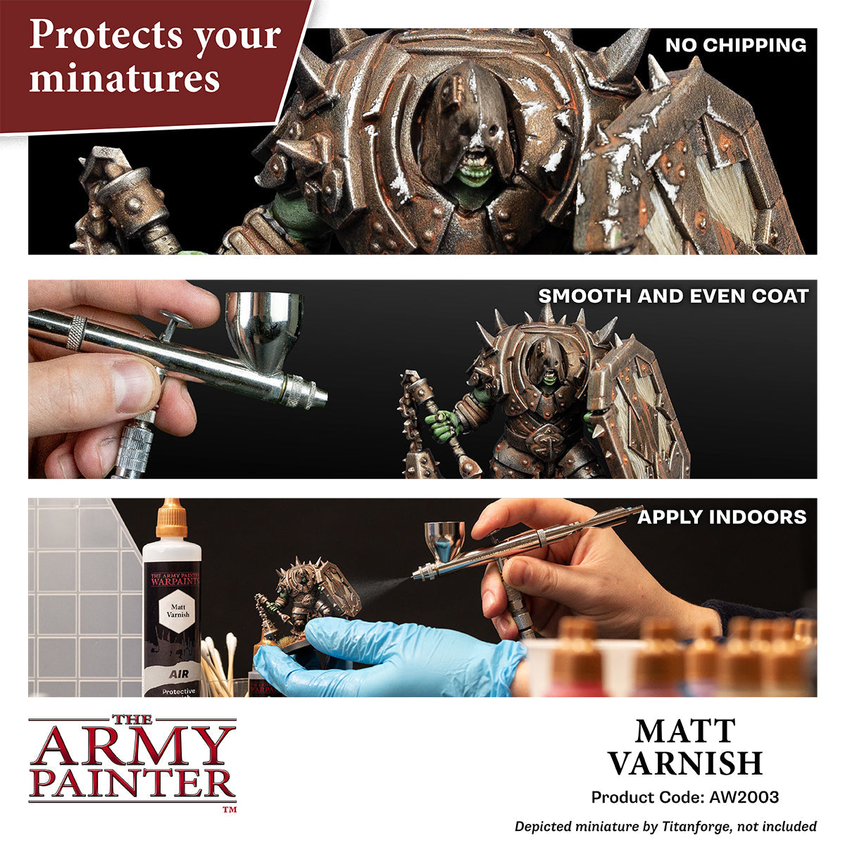 Warpaints Air Anti-Shine Matte Varnish - 100ml for Miniatures & Wargaming Models - Perfect for Tabletop Gaming and Hobby Painting