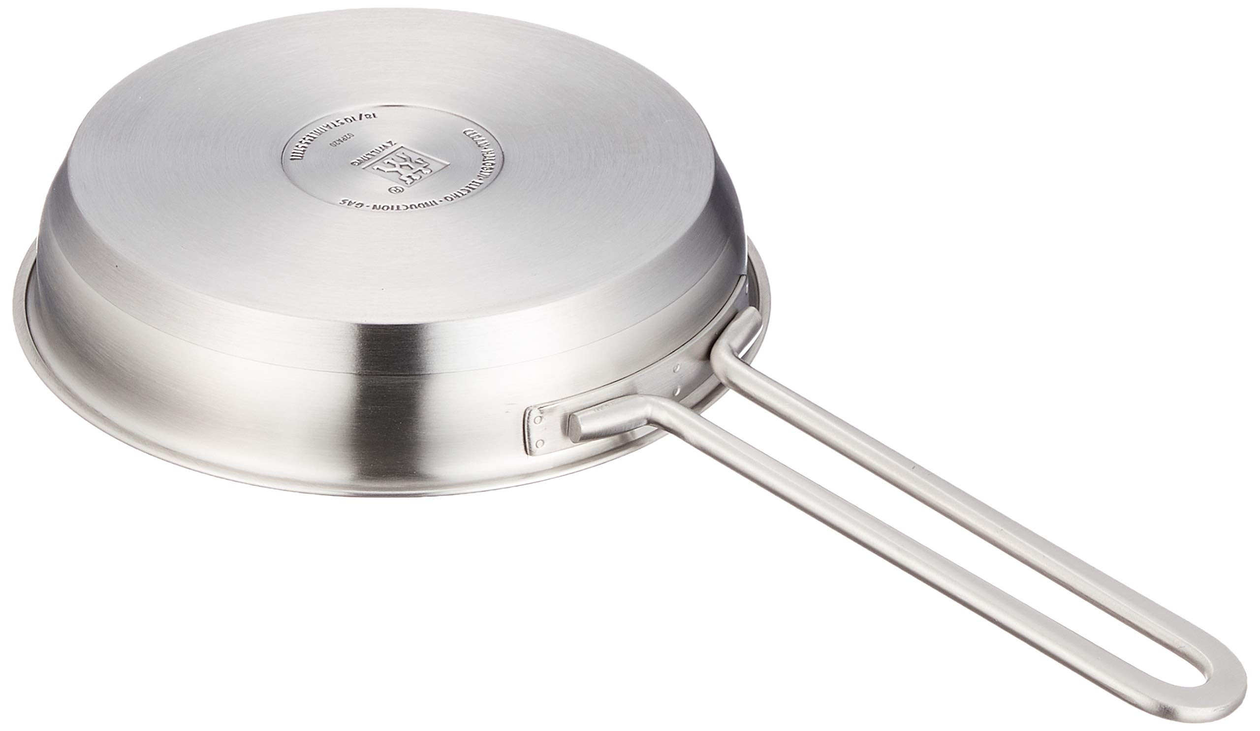 Zwilling J.A. Henckels Japan 5.5-inch Stainless Steel Stock Pot with Glass Lid & 6.3-inch Nonstick Frying Pan - 2-Piece Cookware Set for Soup, Stew, and Frying - PFOA-Free Fluorine Resin Coated Deep Pot for Home Kitchen Cooking