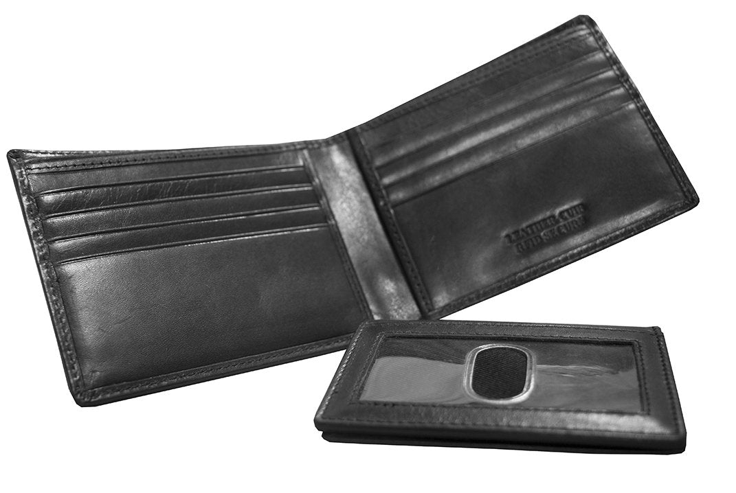 Mancini BOULDER Men's RFID Blocking Wallet with Removable ID Holder - Slim Bifold Leather Wallet for Travel & Everyday Use