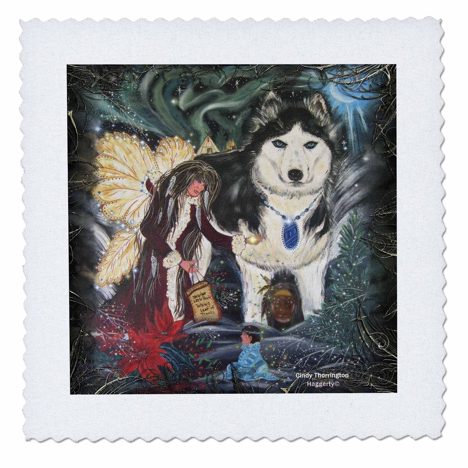 3D Rose Northern Lights Quilt Square 12x12 Inch - Beautiful Aurora Borealis Design for Teachers, Home Decor, and Quilting Projects