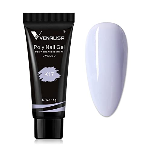 Venalisa Poly Builder Gel - 15g Professional Acrylic Nail Extension Gel for Strong & Natural-Looking Nails | Perfect for Salon, DIY Manicures & Nail Art (Color K17)