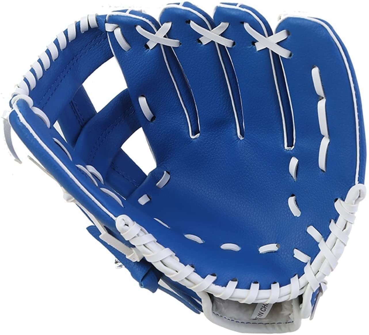 Premium PU Leather Baseball Gloves for Men & Women - Professional Training Gloves for Outfield & Pitcher - Durable Practice Equipment for Outdoor Sports (Blue, Large) - Perfect for Baseball Games, Training Sessions & Backyard Practice