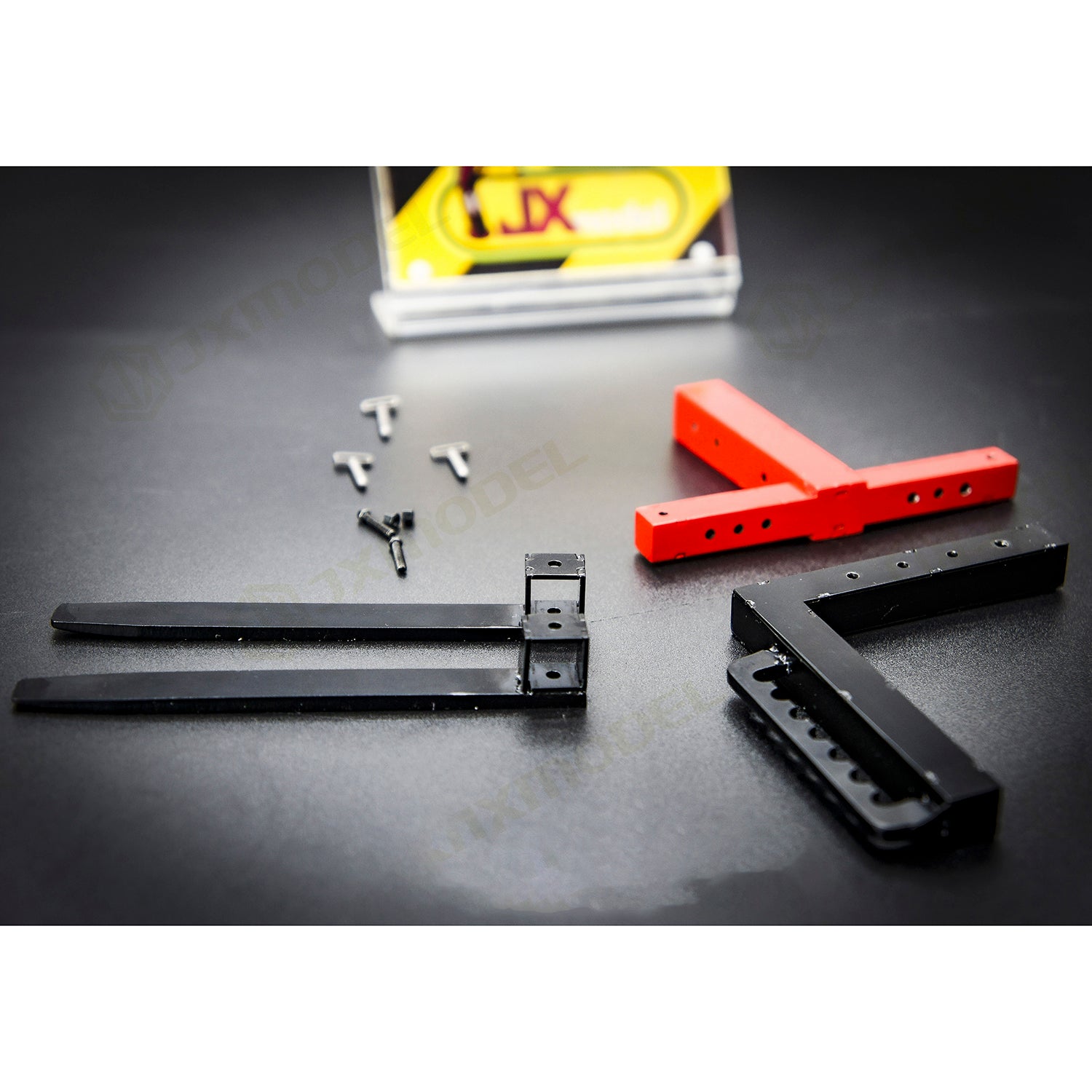 1/14 Scale RC Hydraulic Crane Metal Fork Accessory - F1650 Remote Control Tractor Truck Parts for Simulation Vehicles & Hobby Model DIY | Perfect for Construction Site Scenes & RC Car Enthusiasts