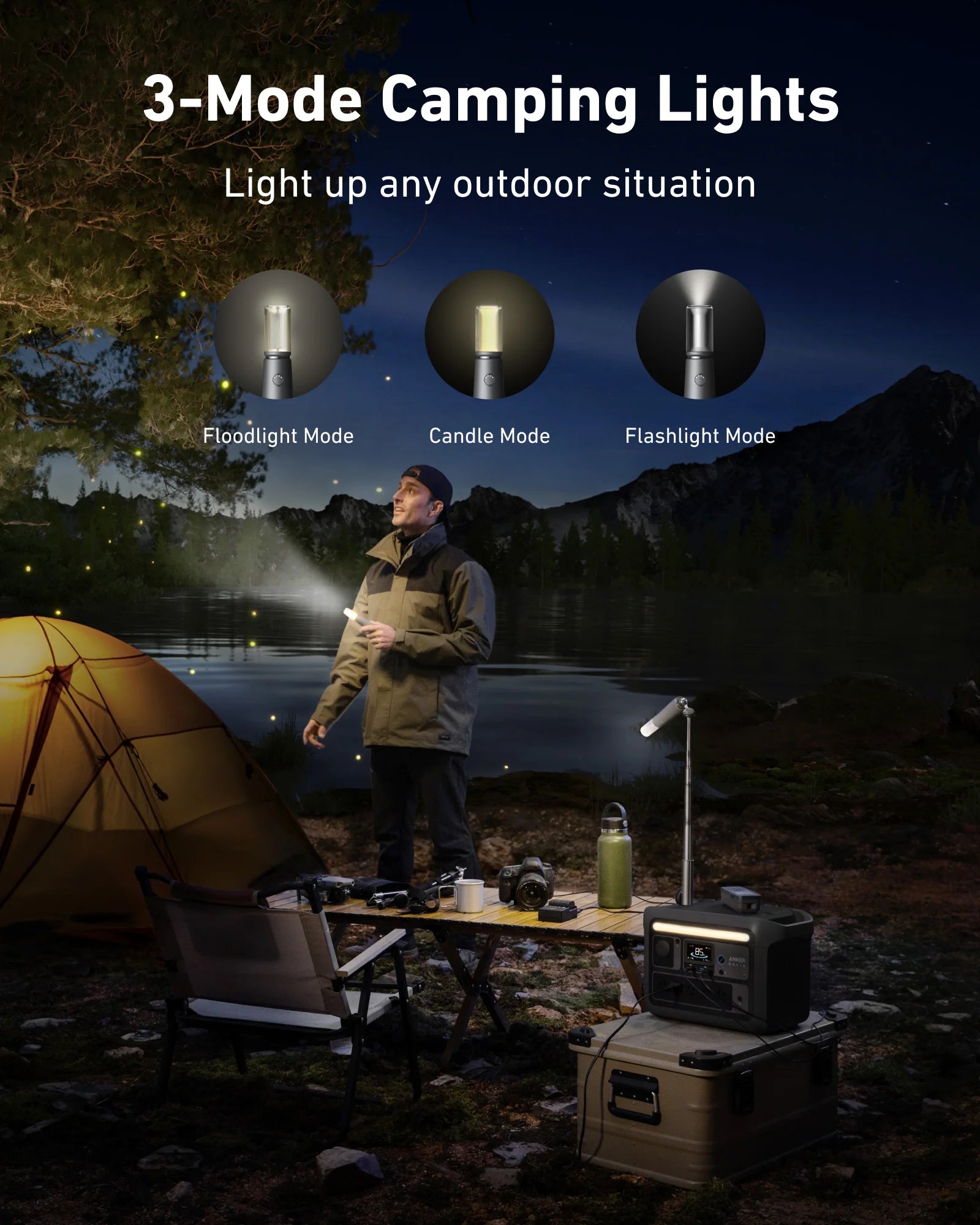 Anker SOLIX C800X Portable Power Station 768Wh 1200W - Solar Generator for Camping, RV, Emergencies & Outdoor Adventures