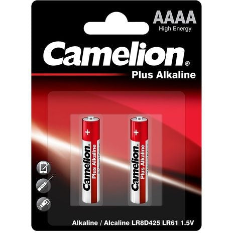 Camelion Plus Alkaline AAAA Batteries 2-Pack (12-Pack Minimum Order) - Long-Lasting Power for Toys, Remote Controls & Small Electronics
