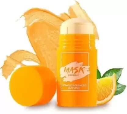 Lusty Soul Green Tea & Vitamin C with Turmeric Clay Face Mask Stick - Brightening, Tan Removal & Glowing Skin Treatment | Natural, Safe for All Skin Types | Pack of 2 | Perfect for Daily Skincare Routine & Spa Days