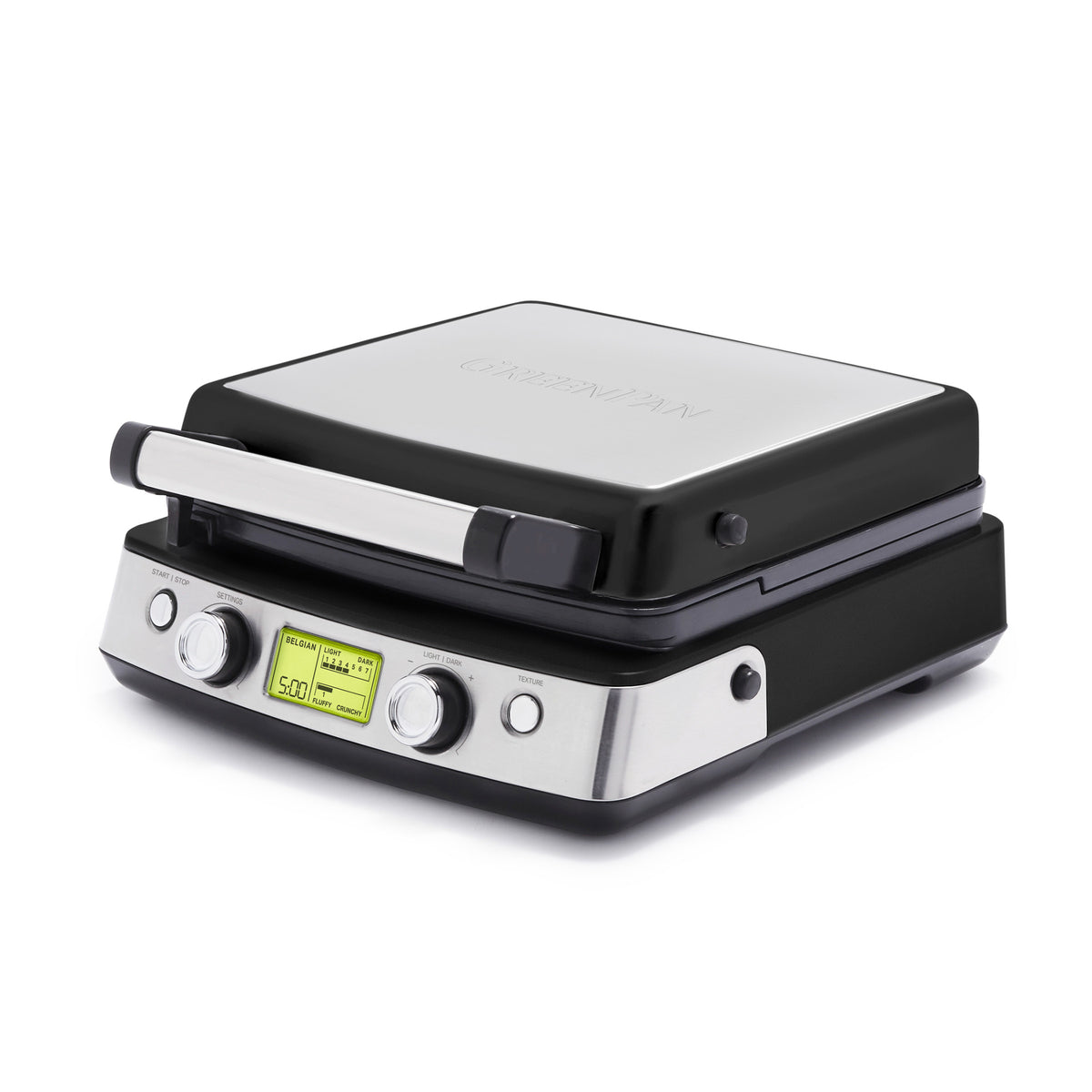Elite Ceramic Nonstick 4 Square Waffle Maker - Fast Heating, Easy Clean, Perfect for Breakfast & Brunch - Black (Ideal for Home, Restaurant, or Hotel Use)