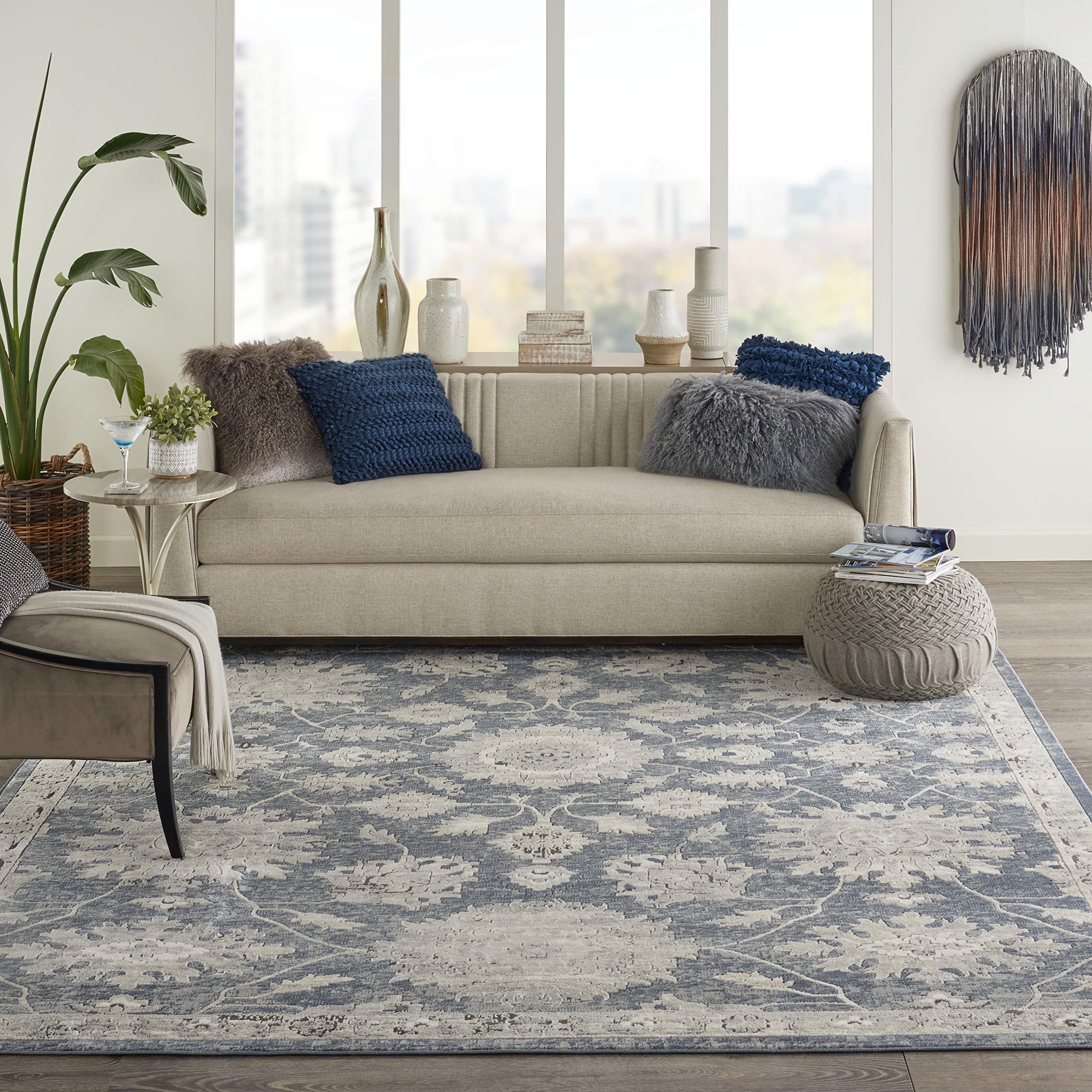 Nourison Concerto Traditional Blue/Beige 8'10