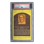 Buck Leonard Autographed 4x6 Homestead Grays Baseball Card with HOF Plaque - PSA/DNA Certified #85025777 - Perfect for Sports Memorabilia Collectors and Baseball Fans Display