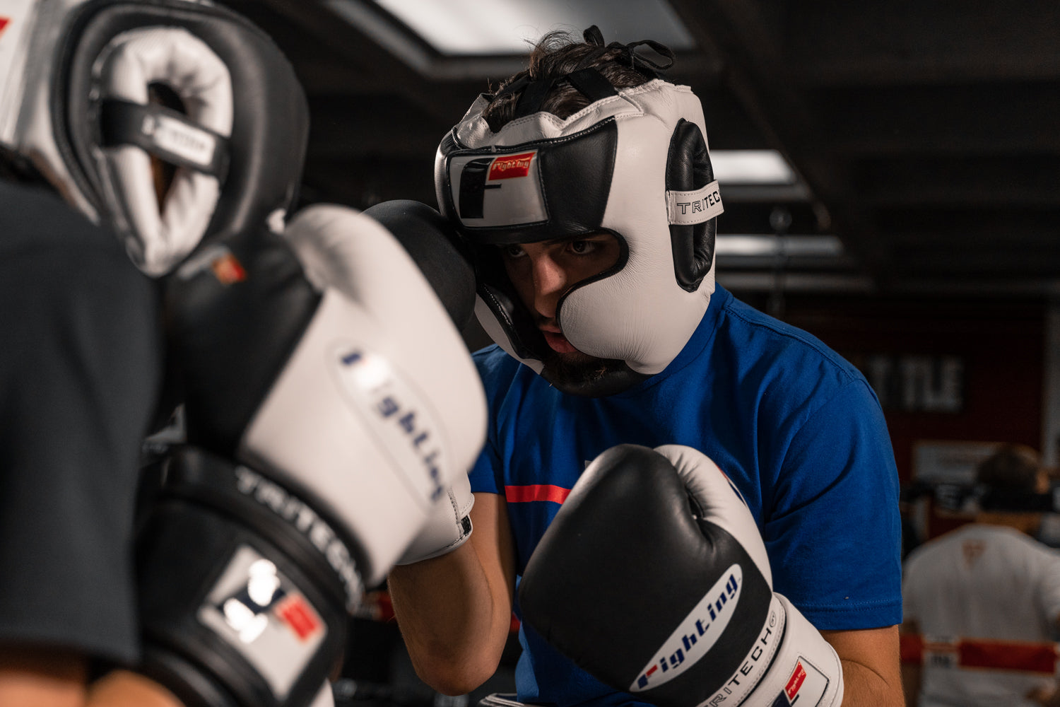 Fighting Tri Tech Full Training Headgear - Premium Boxing & MMA Protective Gear for Sparring & Training - Perfect for Boxing Gyms, MMA Fighters & Martial Arts Practice