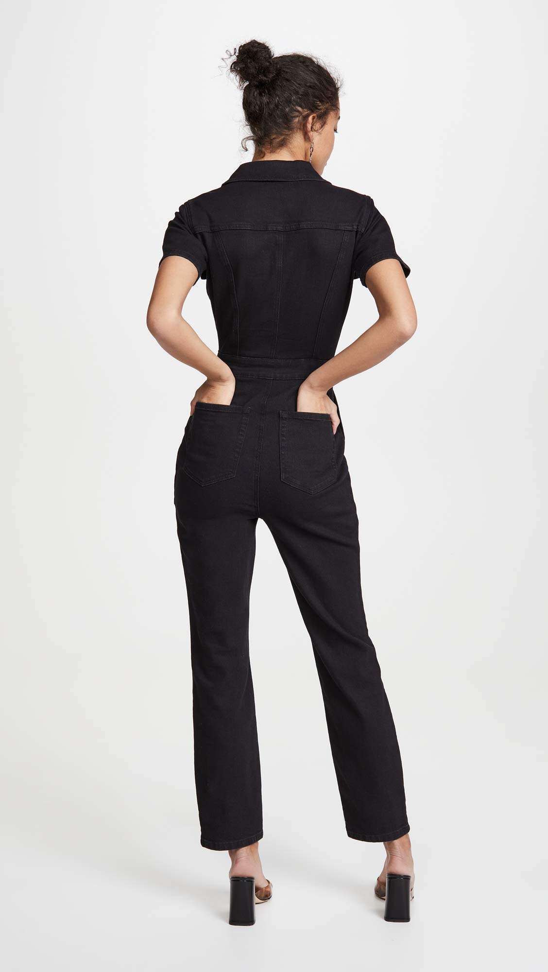 Good American Women's Utility Jumpsuit - Stylish & Comfortable One-Piece Outfit for Casual Wear, Work & Outdoor Activities | Plus Size Options Available