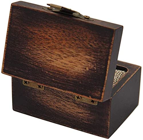 Handcrafted Rustic Wooden Engagement Ring Box - Solid Wood Proposal Wedding Ring Storage Case - Perfect for Proposals, Weddings & Anniversary Gifts