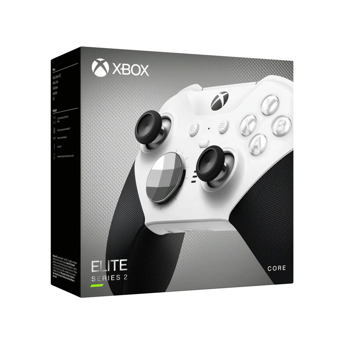 Xbox Elite Wireless Controller Series 2 Core (White) - Premium Customizable Gamepad for PC & Xbox - Perfect for Competitive Gaming & Esports