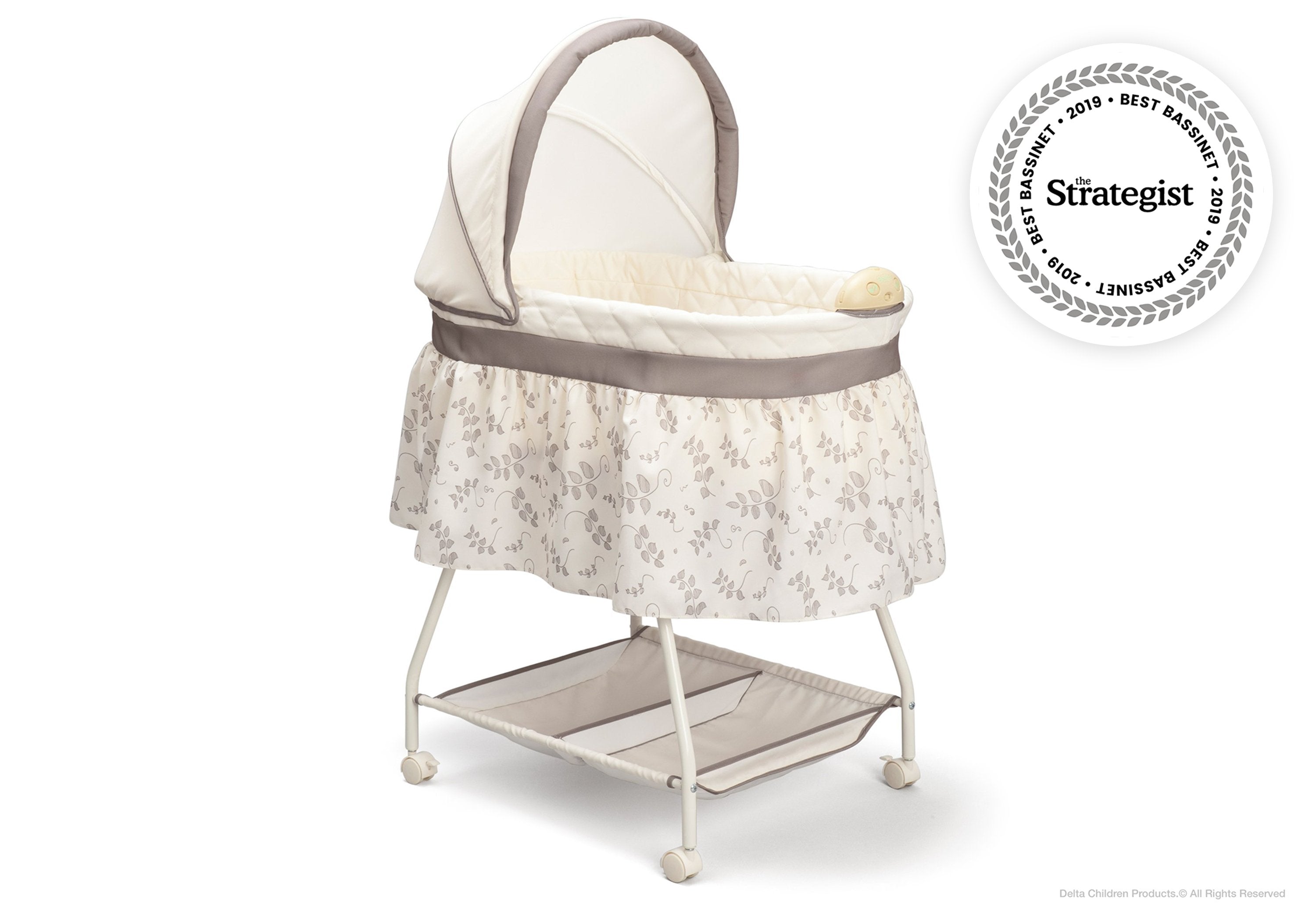 Premium Sweet Beginnings Bassinet - Luxury Baby Crib with Adjustable Height & Breathable Mesh, Perfect for Nursery, Bedroom & Travel | Safe Sleep Solution for Newborns & Infants