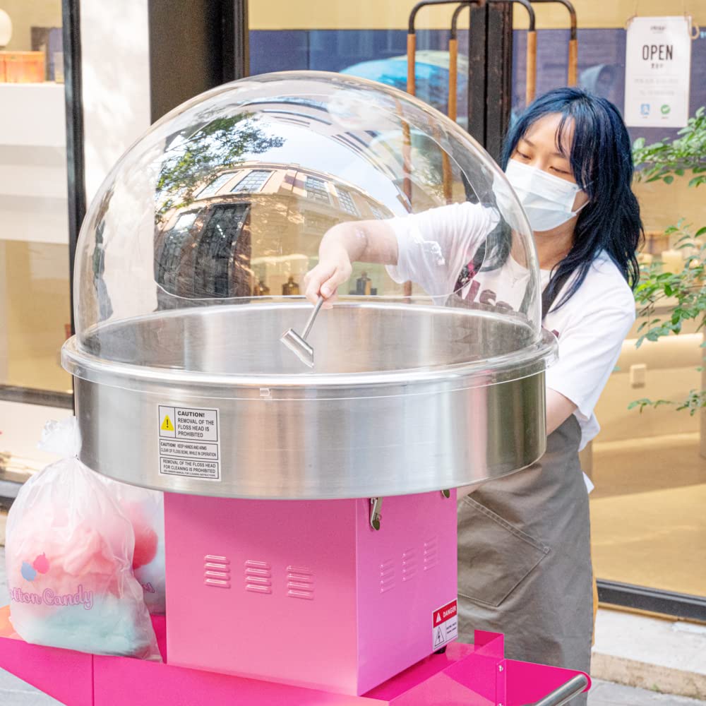 Durable 28 x 15 Inch Acrylic Cotton Candy Machine Cover for Hi Tek 28